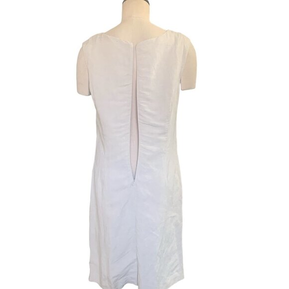 Premise Linen Blend Sleeveless Dress Embroidered Sz 12 #139A - Picture 5 of 9